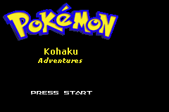 Pokemon Kohaku Adventures Title Screen